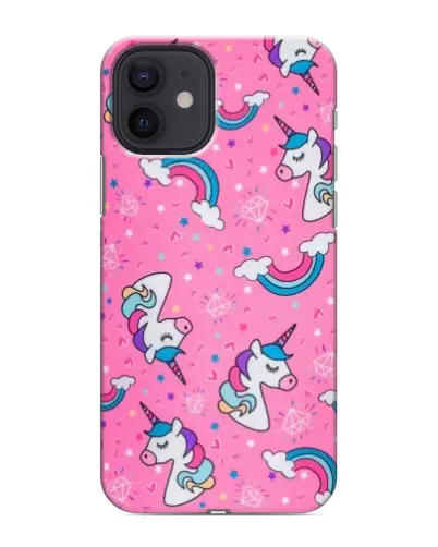 Чехол для iPhone 12 mini с картинкой «Unicorn паттерн розовый» Чехол для iPhone 12 mini с картинкой «Unicorn паттерн розовый»