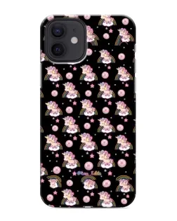 Чехол для iPhone 12 mini с картинкой «Magic Unicorn паттерн»