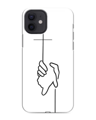 Чехол для iPhone 12 mini с картинкой «Рука держит»
