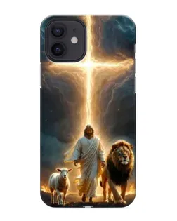 Чехол для iPhone 12 mini с картинкой «Лев Иуды и Свет» Чехол для iPhone 12 mini с картинкой «Лев Иуды и Свет»