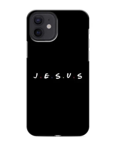 Чехол для iPhone 12 mini с картинкой «Точки веры J.E.S.U.S.»