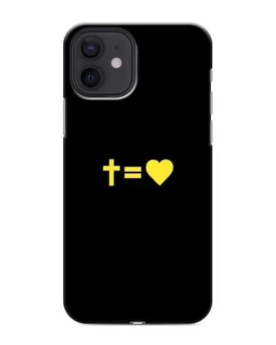 Чехол для iPhone 12 mini с картинкой «Сердце и Крест»