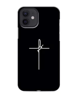 Чехол для iPhone 12 mini с картинкой «Тонкий крест»