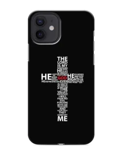 Чехол для iPhone 12 mini с картинкой «Текстовый крест»