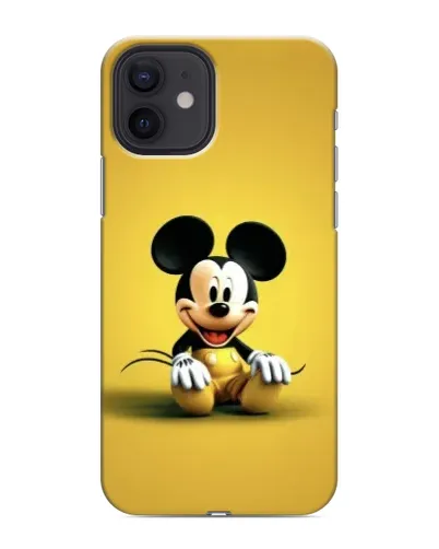 Чехол для iPhone 12 mini с картинкой «Микки на желтом» Чехол для iPhone 12 mini с картинкой «Микки на желтом»