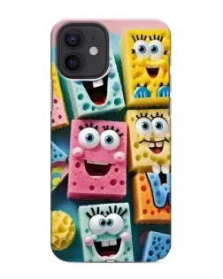 Чехол для iPhone 12 mini с картинкой «Цветные губки»