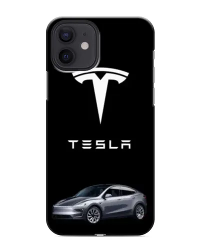 Чехол для iPhone 12 mini с картинкой «Tesla Model Y»