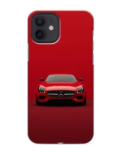 Чехол для iPhone 12 mini с картинкой «Красный Mercedes AMG»