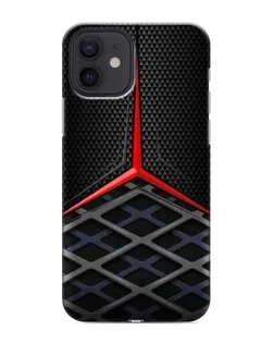 Чехол для iPhone 12 mini с картинкой «Mercedes Carbon Grid»
