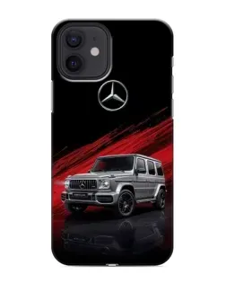 Чехол для iPhone 12 mini с картинкой «Mercedes G-Class красный»
