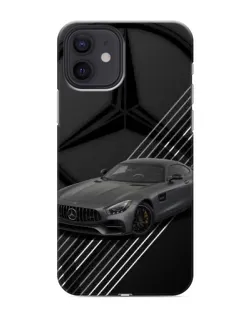 Чехол для iPhone 12 mini с картинкой «Mercedes AMG — графика»