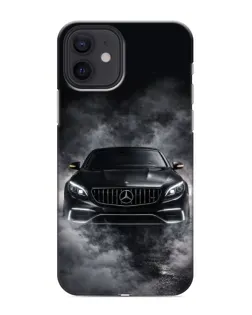 Чехол для iPhone 12 mini с картинкой «Mercedes в дыму»