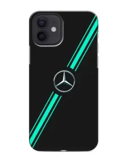 Чехол для iPhone 12 mini с картинкой «Спортивные линии Mercedes» Чехол для iPhone 12 mini с картинкой «Спортивные линии Mercedes»
