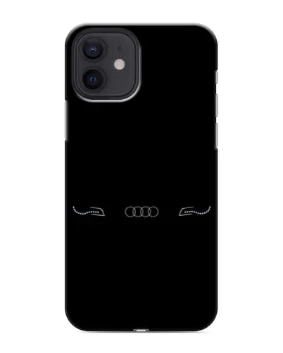 Чехол для iPhone 12 mini с картинкой «Audi — световой подпись»
