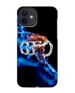 Чехол для iPhone 12 mini с картинкой «Энергия лого Audi»