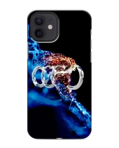 Чехол для iPhone 12 mini с картинкой «Энергия лого Audi»