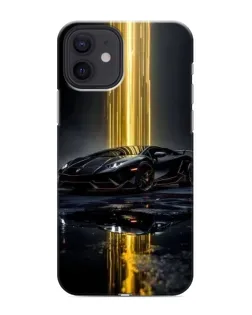 Чохол для iPhone 12 mini з картинкою «Нічний Lamborghini драйв»