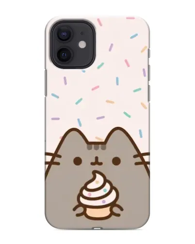 Чехол для iPhone 12 mini с картинкой «Пушин с кексом» Чехол для iPhone 12 mini с картинкой «Пушин с кексом»