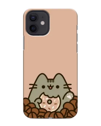 Чехол для iPhone 12 mini с картинкой «Кофейный Пушин» Чехол для iPhone 12 mini с картинкой «Кофейный Пушин»