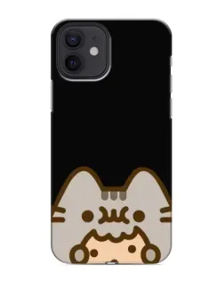 Чехол для iPhone 12 mini с картинкой «Пушин на черном»