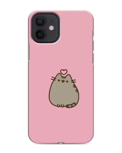 Чехол для iPhone 12 mini с картинкой «Pusheen сердце» Чехол для iPhone 12 mini с картинкой «Pusheen сердце»