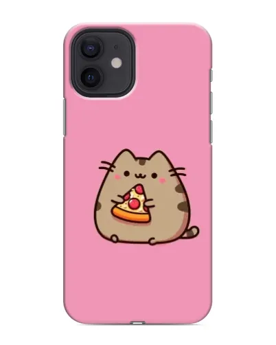 Чехол для iPhone 12 mini с картинкой «Пушин с пиццей» Чехол для iPhone 12 mini с картинкой «Пушин с пиццей»
