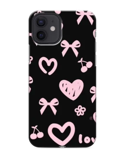 Чехол для iPhone 12 mini с картинкой «Сатиновый бант»