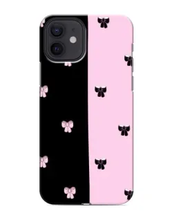 Чехол для iPhone 12 mini с картинкой «Контрастные банты»