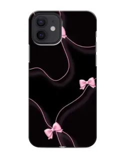 Чехол для iPhone 12 mini с картинкой «Розовые ленты»