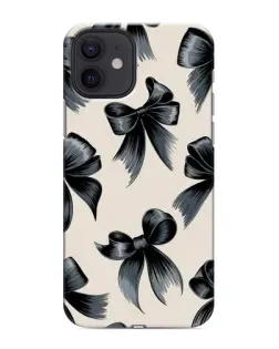 Чехол для iPhone 12 mini с картинкой «Банты Coquette»