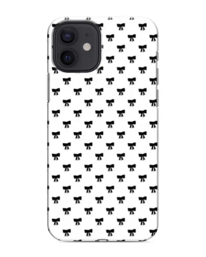 Чехол для iPhone 12 mini с картинкой «Мини-бантики»