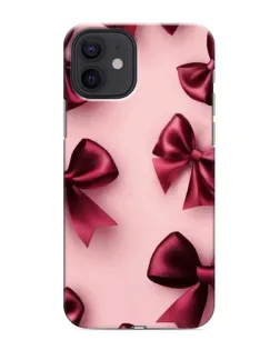 Чехол для iPhone 12 mini с картинкой «Бордовый атлас»