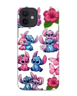 Чехол для iPhone 12 mini с картинкой «Стикеры Stitch и Angel» Чехол для iPhone 12 mini с картинкой «Стикеры Stitch и Angel»