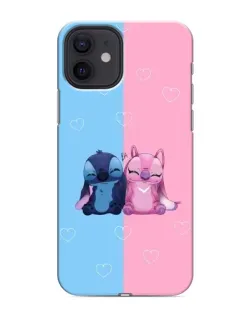 Чехол для iPhone 12 mini с картинкой «Stitch и Angel Love» Чехол для iPhone 12 mini с картинкой «Stitch и Angel Love»
