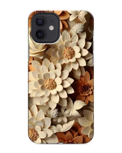 Чехол для iPhone 12 mini с картинкой «Бежевый флористический декор» Чехол для iPhone 12 mini с картинкой «Бежевый флористический декор»