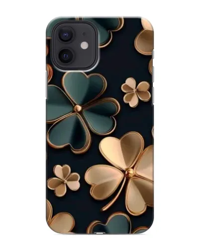 Чехол для iPhone 12 mini с картинкой «Клевер в золоте» Чехол для iPhone 12 mini с картинкой «Клевер в золоте»