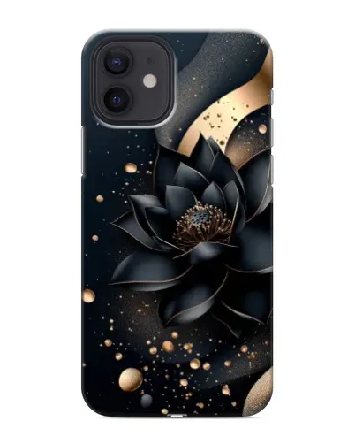 Чехол для iPhone 12 mini с картинкой «Черный лотос» Чехол для iPhone 12 mini с картинкой «Черный лотос»