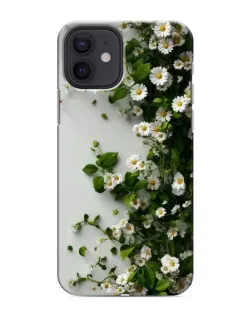 Чехол для iPhone 12 mini с картинкой «Ветка мелких белых цветов» Чехол для iPhone 12 mini с картинкой «Ветка мелких белых цветов»