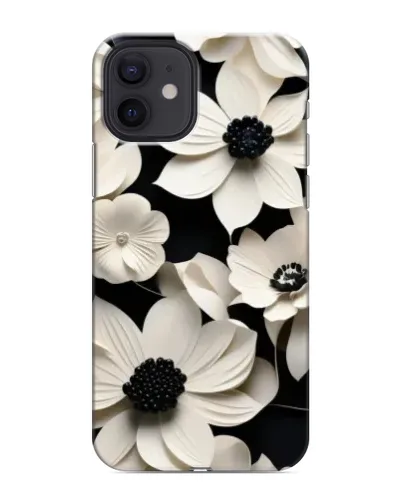 Чехол для iPhone 12 mini с картинкой «Объемные белые цветы» Чехол для iPhone 12 mini с картинкой «Объемные белые цветы»