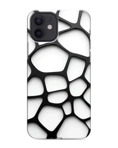 Чехол для iPhone 12 mini с картинкой «Белая объемная сетка» Чехол для iPhone 12 mini с картинкой «Белая объемная сетка»