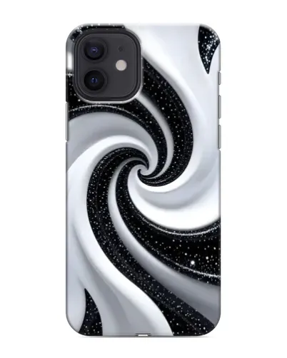 Чехол для iPhone 12 mini с картинкой «Черно-белая спираль» Чехол для iPhone 12 mini с картинкой «Черно-белая спираль»