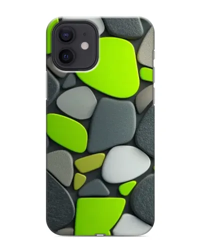 Чехол для iPhone 12 mini с картинкой «Яркая неоновая галька» Чехол для iPhone 12 mini с картинкой «Яркая неоновая галька»