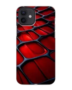 Чехол для iPhone 12 mini с картинкой «Красная глянцевая сетка» Чехол для iPhone 12 mini с картинкой «Красная глянцевая сетка»