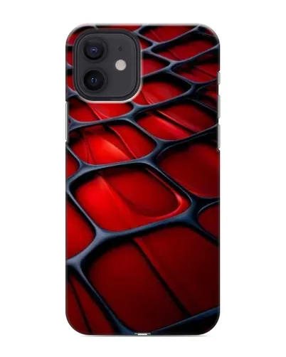 Чехол для iPhone 12 mini с картинкой «Красная глянцевая сетка» Чехол для iPhone 12 mini с картинкой «Красная глянцевая сетка»