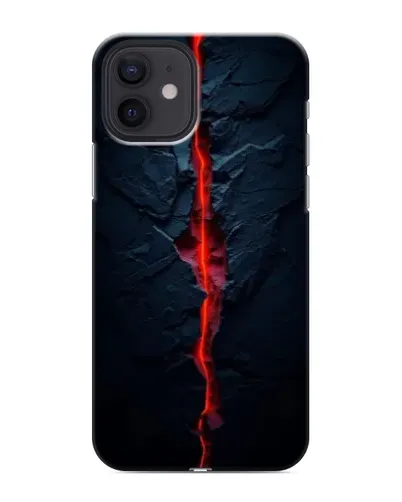 Чехол для iPhone 12 mini с картинкой «Kрасная лавовая трещина» Чехол для iPhone 12 mini с картинкой «Kрасная лавовая трещина»