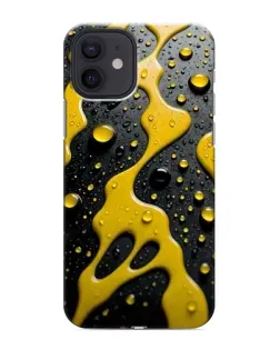 Чехол для iPhone 12 mini с картинкой «Жидкое желтое золото» Чехол для iPhone 12 mini с картинкой «Жидкое желтое золото»