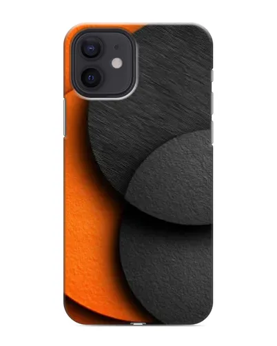 Чехол для iPhone 12 mini с картинкой «Геометрия оранжевых кругов» Чехол для iPhone 12 mini с картинкой «Геометрия оранжевых кругов»