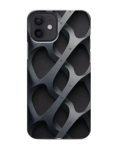 Чехол для iPhone 12 mini с картинкой «Объемное серое плетение» Чехол для iPhone 12 mini с картинкой «Объемное серое плетение»