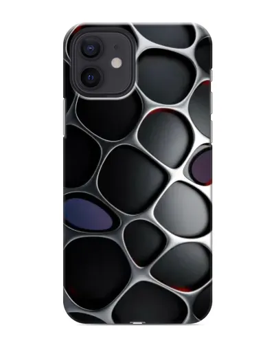 Чехол для iPhone 12 mini с картинкой «Объемная темная решетка» Чехол для iPhone 12 mini с картинкой «Объемная темная решетка»