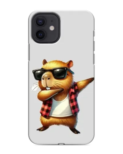 Чохол для iPhone 12 mini з картинкою «Капібара репер даб»